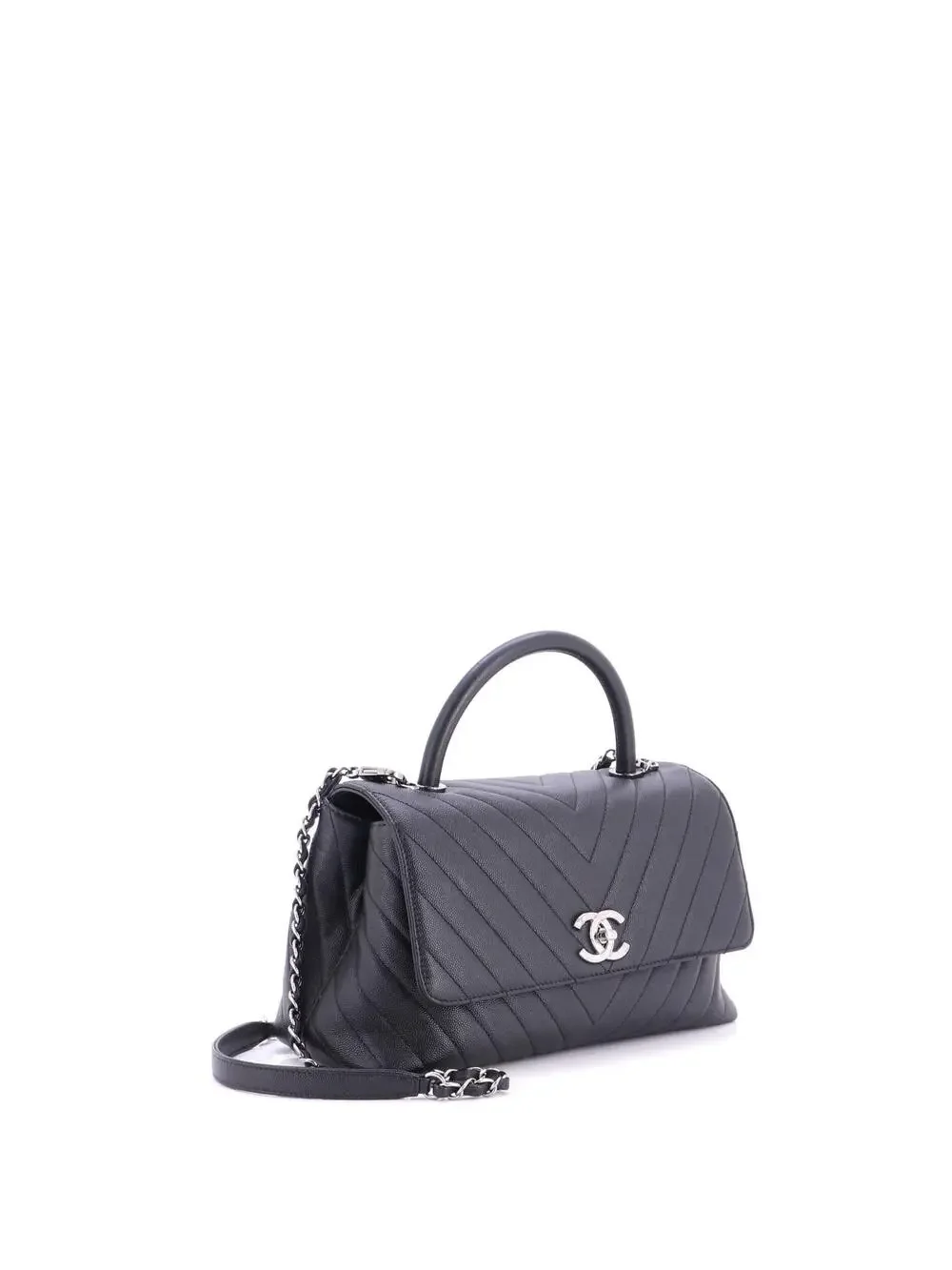 Chanel Coco Top Handle Bag Chevron #292100C43B
